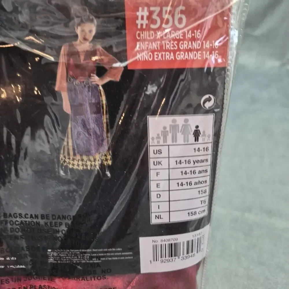 Disney Hocus Pocus Mary Sanderson Child Dress Up Halloween Costume XL 14-16 - Picture 6 of 7